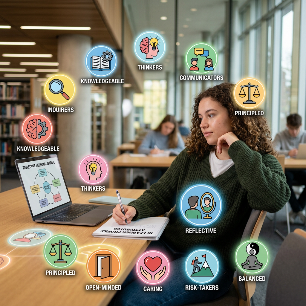 Reflective Practice: Life-long learning through the lens of the IB Learner Profile&nbsp;Attributes.