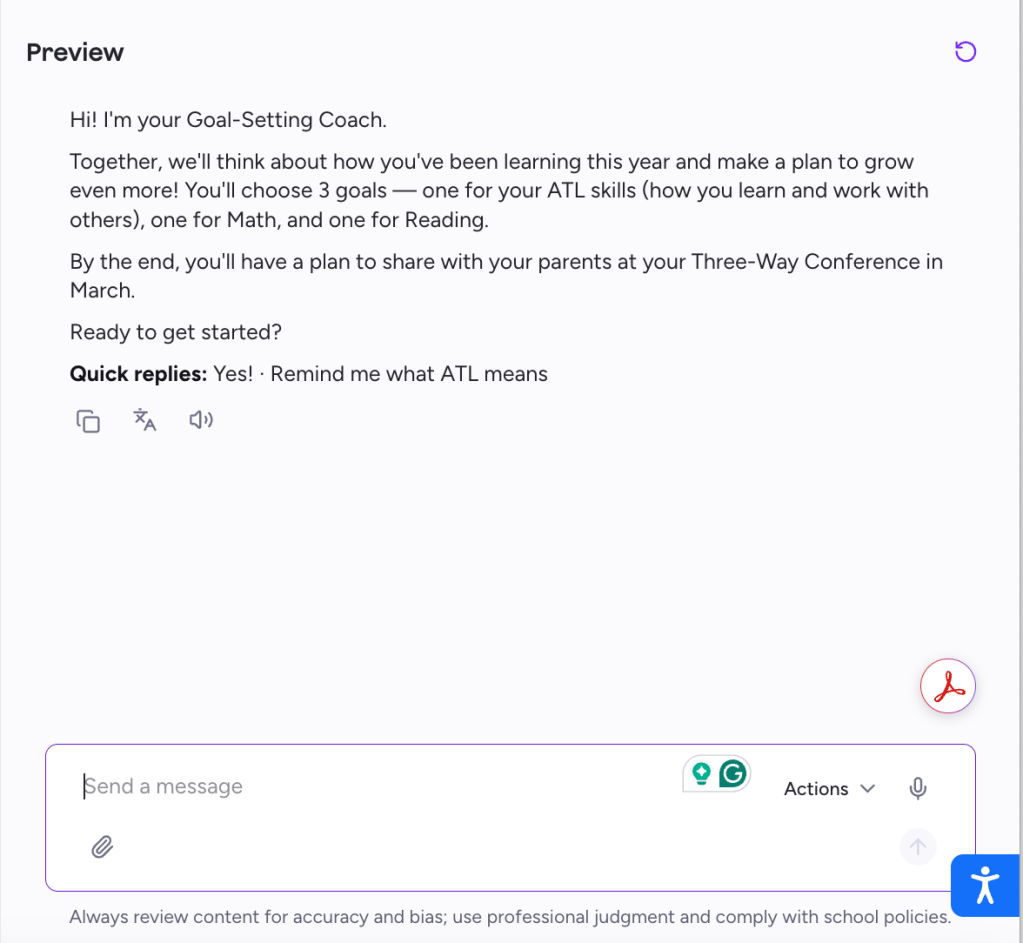 Image 2: Student Experience Preview